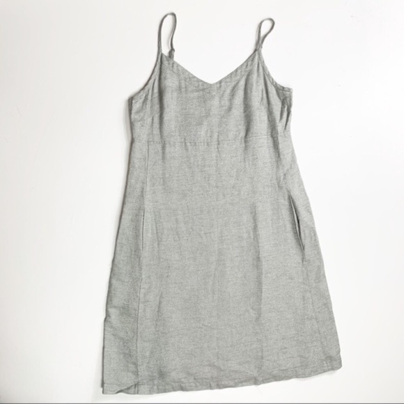 Eileen Fisher linen shimmer shift dress - Picture 3 of 8